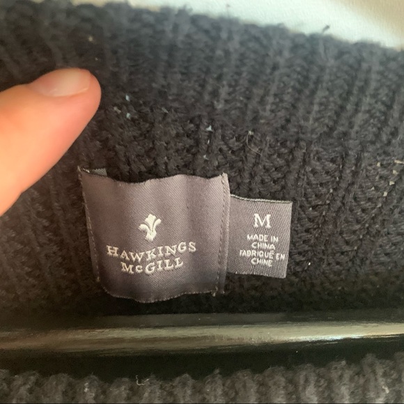 Men’s M Black Sweater crewneck, Hawkings McGill - Picture 3 of 10